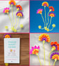 crochet flower bookmark
