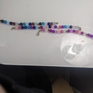Handmade glass bead bracelet