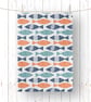 Swish Fish Pattern Tea Towel - Image 2