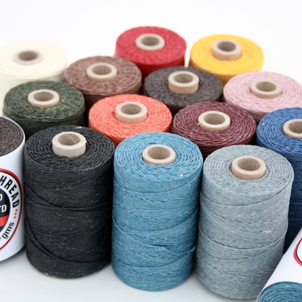 Waxed Linen Thread, 4-ply, Bookbinding Thread, NeL 18-4, Crawford's Irish Linen 