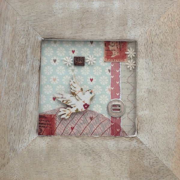  'Wish', Handmade mixed media collage