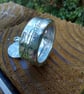 1918 King George V Sterling silver Half crown coin ring UK Size V and a half