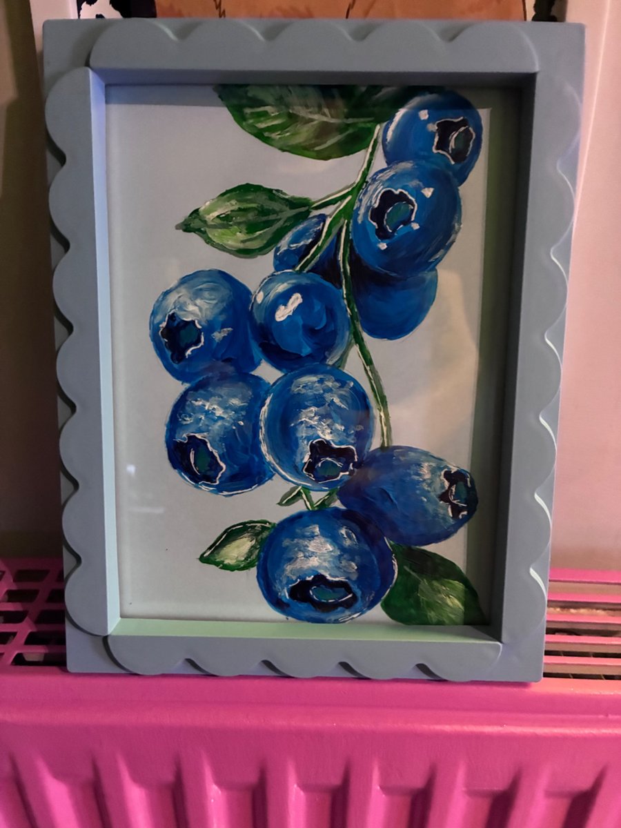Juicy blueberries art