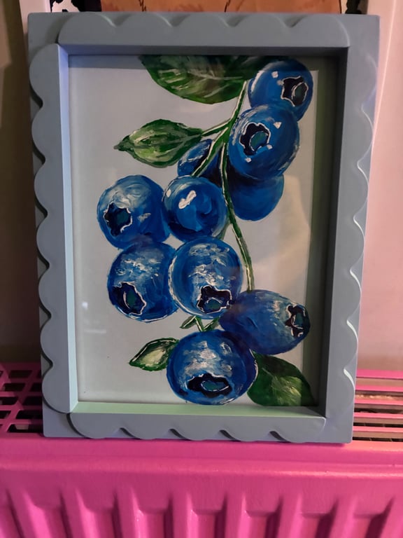 Juicy blueberries art