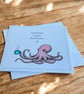 Funny Octopus Birthday Card. Handmade Humorous Birthday Card.  - Image 3