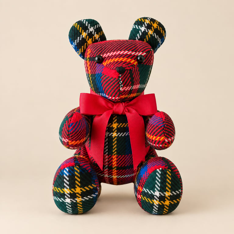 Handcrafted Memory Bear - Made From Loved Ones Clothing