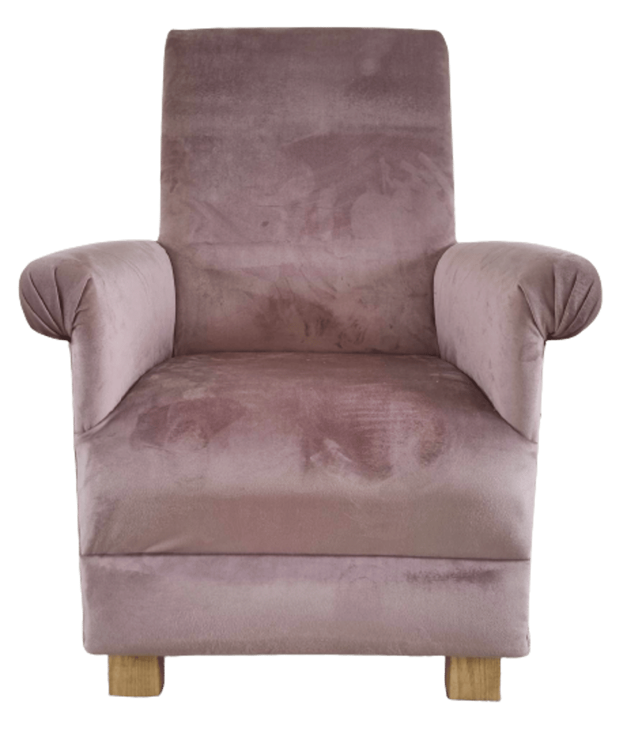 Lilac Velvet Adult Armchair Chair Accent Lavender Purple Statement Nursery Small