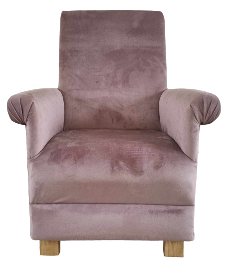 Lilac Velvet Adult Armchair Chair Accent Lavender Purple Statement Nursery Small