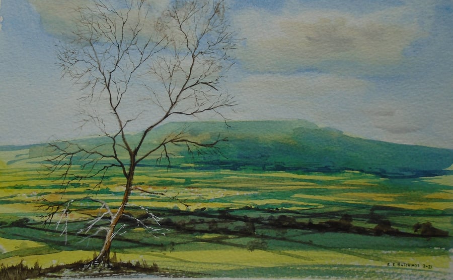 En plein air study (ORIGINAL PURE WATERCOLOUR)  