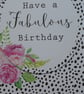 Have A Fabulous Birthday Card - Roses - Image 2