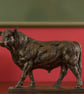 Walking Bull Animal Statue Small Bronze Ornament Bronze Resin Sculpture Bull - Image 9