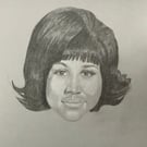 A portrait of Aretha franklin