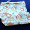 Set of Two Hedgehog Zip Top Bags