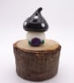 small glass toadstool house - Image 3