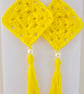 Boho crochet dangle earrings - Image 3