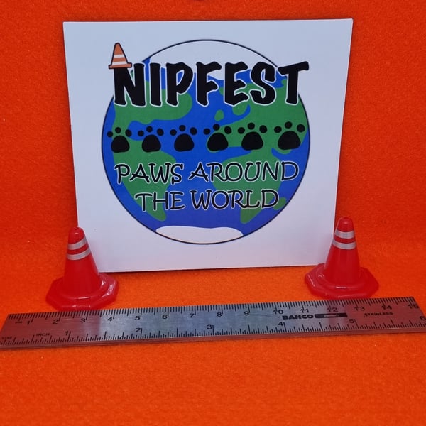 Nipfest Paws Around the World Magnet