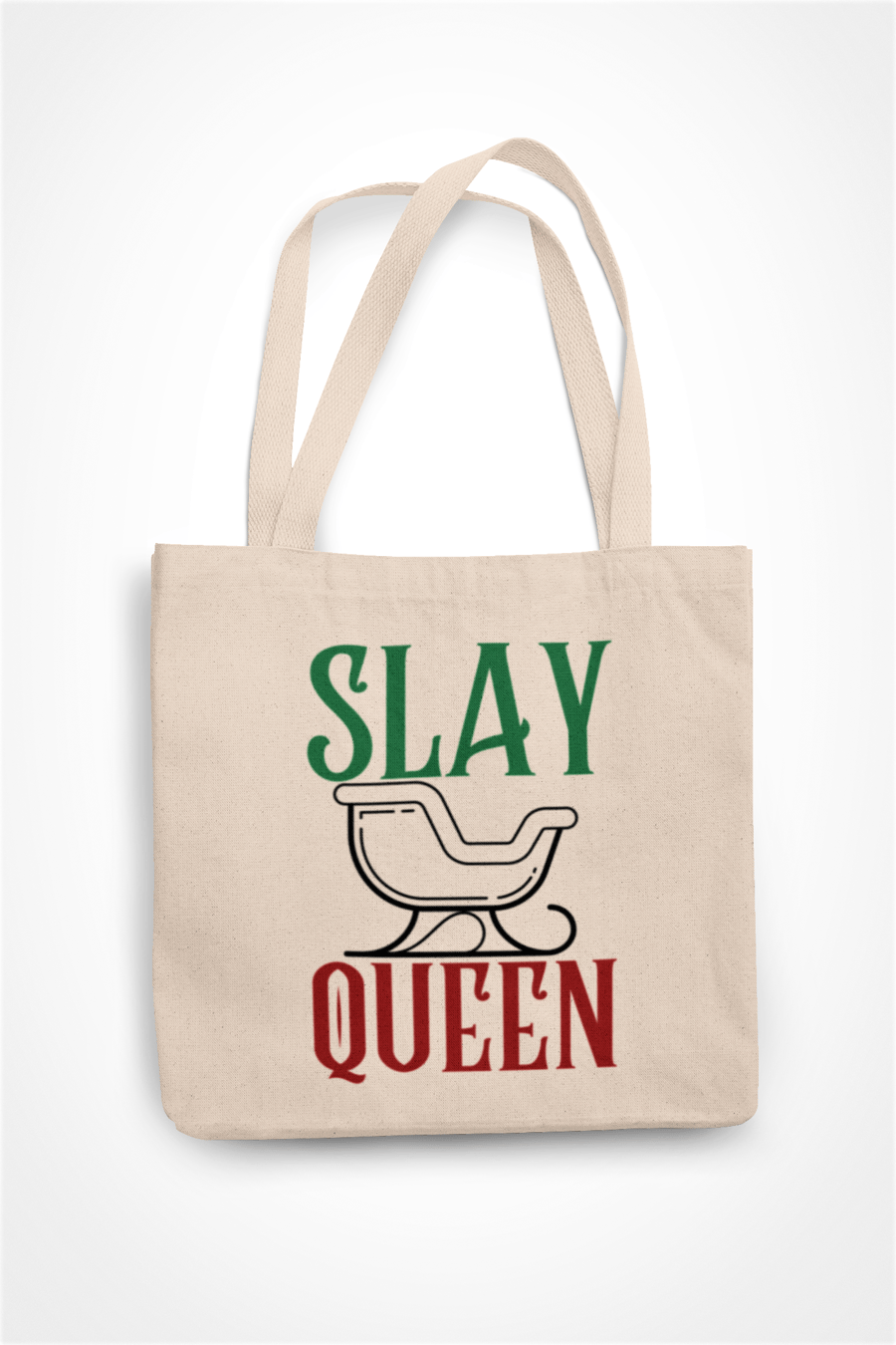 Slay Queen- Funny Gay Christmas Tote Bag - Shopper Bag xmas Gift