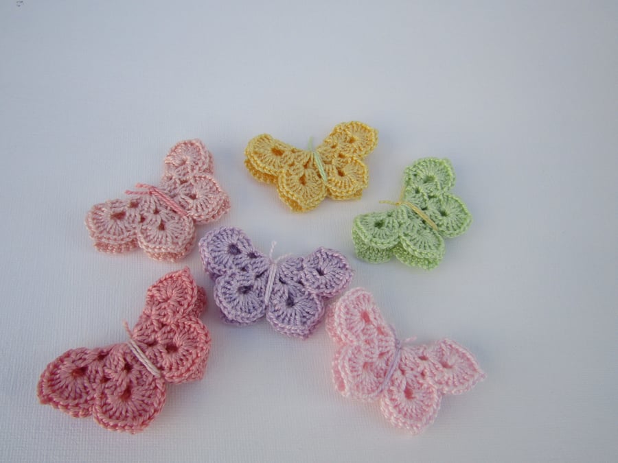 Crochet butterflies