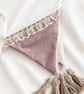Dusky Pink Velvet Wedding Bunting - Handmade Romantic Wedding Decor - Image 6