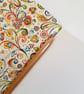 Red Leather Art Nouveau Journal with Ceramic Button, valentine gift, A6 - Image 6