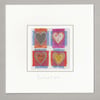 Four Hearts Valentine Card