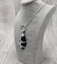Aluminium Tin and Mussel Shell Pendant Necklace, Sea Inspired Unique Design - Image 2