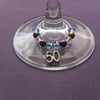 Wine Glass Charm "50"