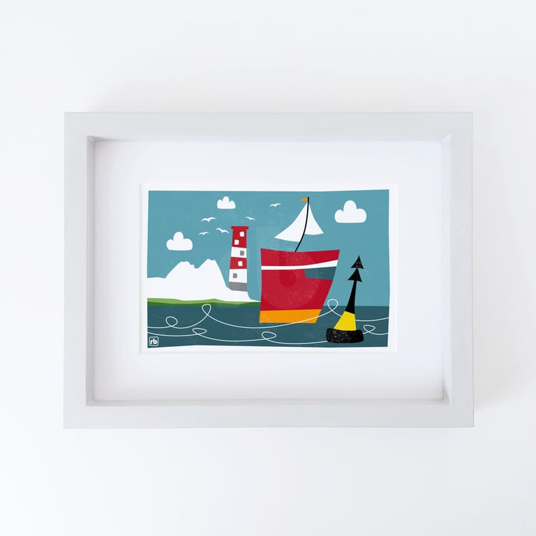 Rounding The Needles, Giclee print