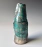 Ceramic Sculptural Vessel Made with Old Printing Plates and Cola Bottle Mould
