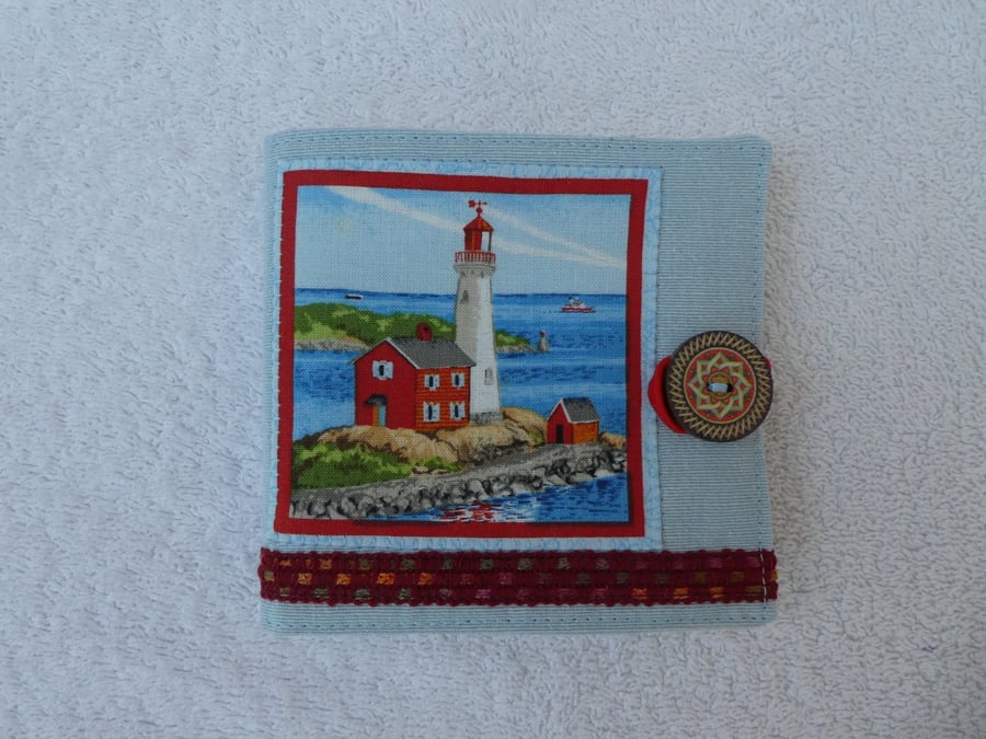 Sewing Needle Case with Lighthouse. Seaside Sewing Needle Case