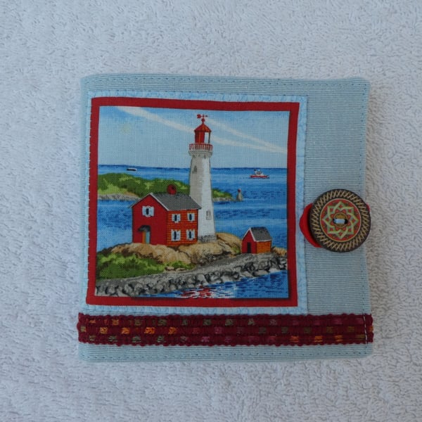 Sewing Needle Case with Lighthouse. Seaside Sewing Needle Case