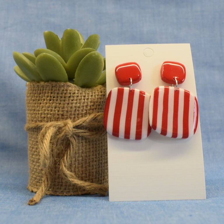 Stripe Statement Earrings
