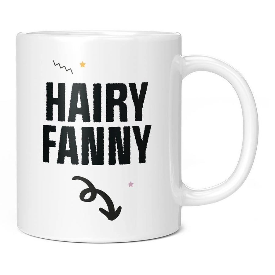 Hairy Fanny Novelty Rude Mug Pussy Gift Present Idea Girlfriend Wife Birthday An