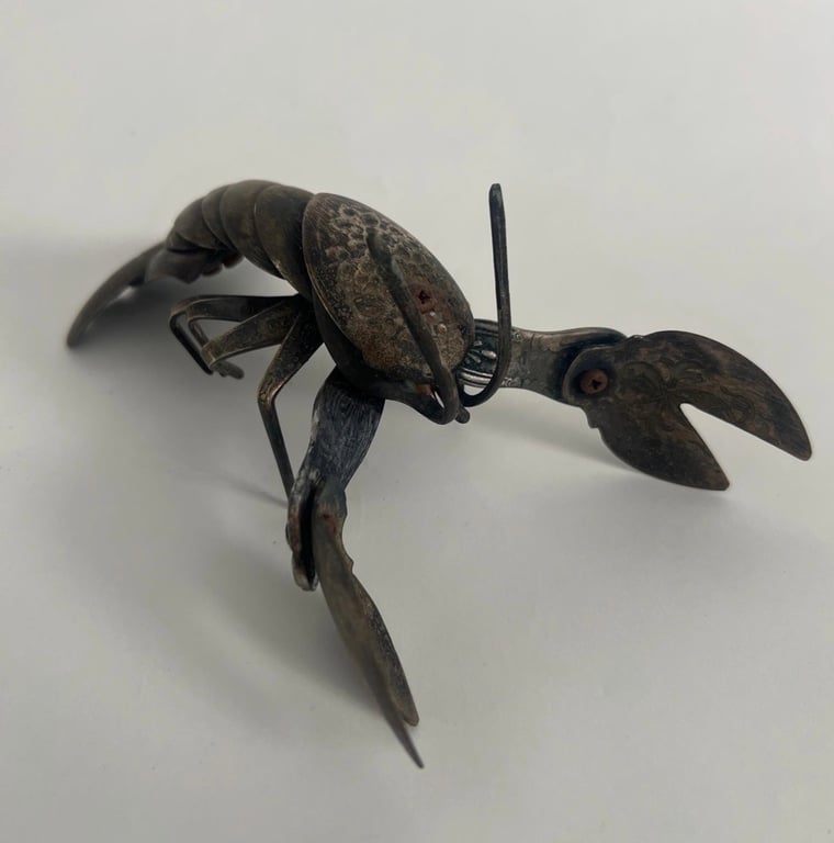 Baby Teaspoon Lobster cutlery sculpture