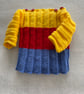 Three colour ribbed jumper - Image 1