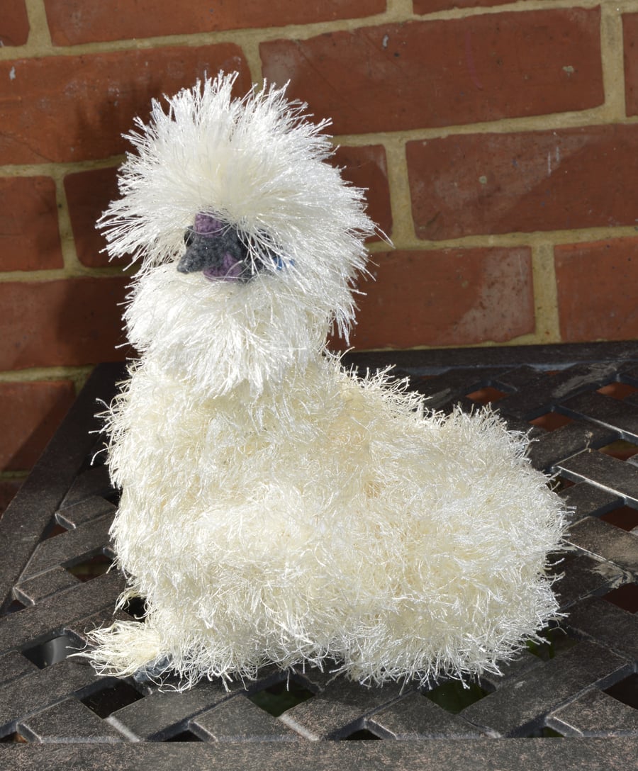 Crochet Silkie Chicken