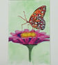 Original painting Butterfly on flower  - Image 2