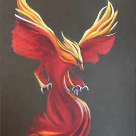 Original Pastel - Phoenix
