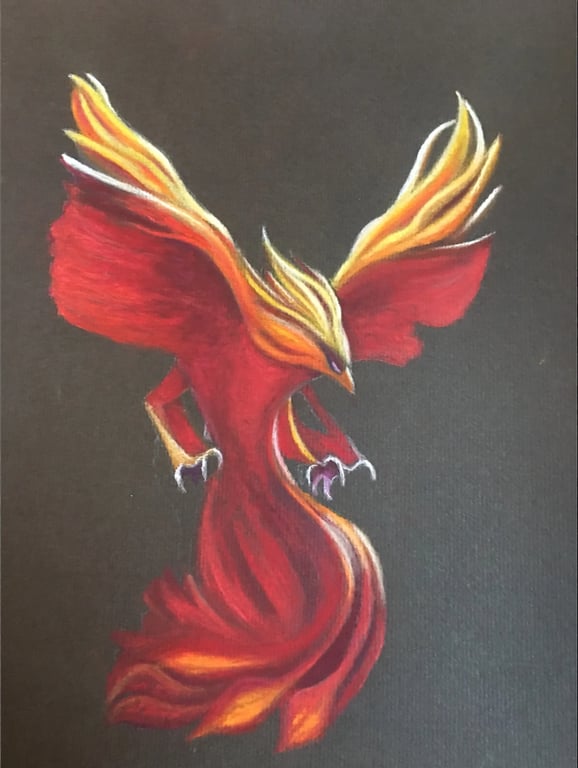 Original Pastel - Phoenix
