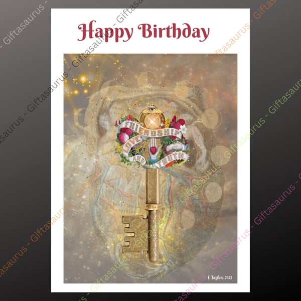 Personalised Birthday Card Plantable Seeded Wiccan Pagan Witch Witchy Gothic