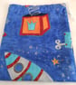 DRAWSTRING BAG IN BLUE NOVELTY FABRIC  - Image 2