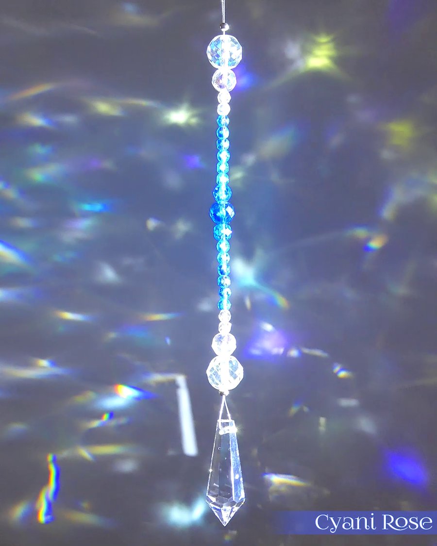 Suncatcher pointy prism window decoration handmade sparkly