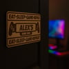 PERSONALISED RECTANGULAR GAMING SIGN