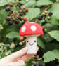 Woolly Toadstool - Needle Felted Handmade Decoration - Image 2