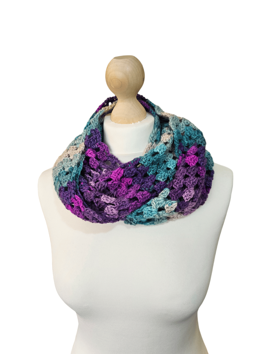 Crochet Infinity Scarf