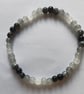Black and White Glass Bead Bracelet  - Image 3