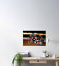 Reading Racers Speedway Motorcycle Action Photograph Print - Image 2