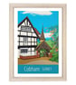 Cobham Surrey travel poster print by Susie West - Image 1