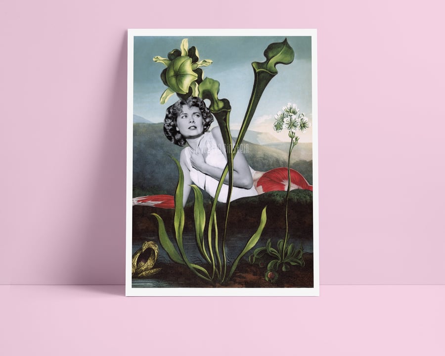 Grace - Hollywood Actress Collage Art Print