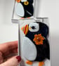 Super cute puffins- fused glass hanging decoration - Image 5
